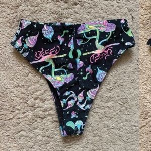Freedom Ravewear Swirl High Waisted Thong